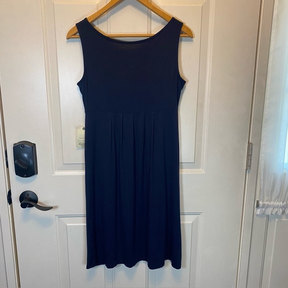ST. JOHN’S BAY Women’s NWT Mid-Length Casual Navy Blue Soft Knit Dress Size M - Picture 2 of 9
